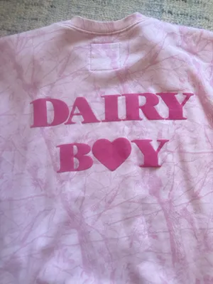 Dairy boy pink camo crewneck thumbnail 4
