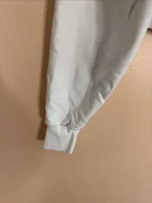 Garage White Cropped Zip Hoodie with Hood thumbnail 4