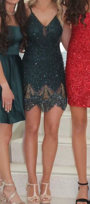Sherri Hill Beaded Dress thumbnail 1