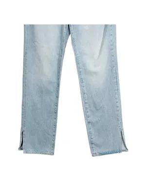 Good American Good Boy Straight leg Ankle Slit Jeans Size 27 thumbnail 4