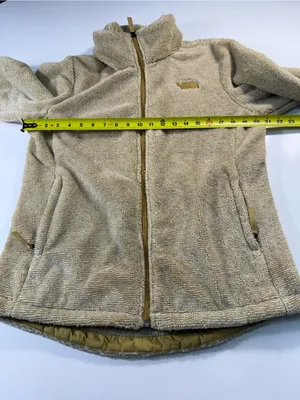 The North Face Women's Gold and Tan Teddy Fleece Jacket thumbnail 4