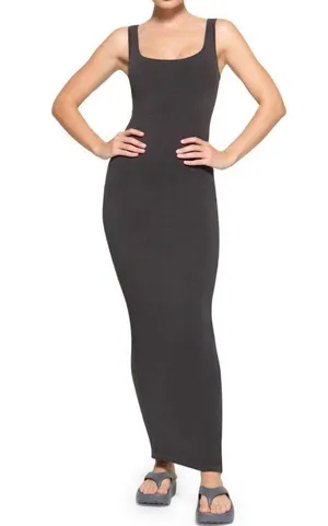 SKIMS New Vintage Scoop Neck Long Dress - Ash Size S NWT thumbnail 2