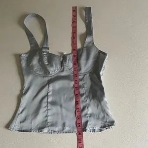 Peppermayo Women’s XS Silver Satin Corset Top Bustier Tank US 2 thumbnail 11