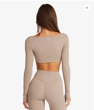 CSB freedom scoop top and leggings Almond thumbnail 3