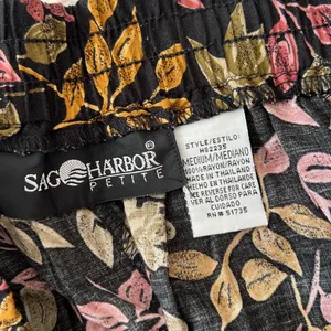 Vintage Sag Harbor Floral Print Midi Skirt Size Medium thumbnail 5