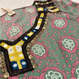 Anthropologie Raga Elena Printed Embroidered Tunic Dress Size Small thumbnail 9