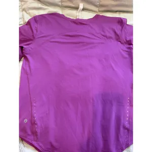 Lululemon High-Neck Running and Training T-Shirt Ripened Rasberry 6 Retail $58+ thumbnail 7