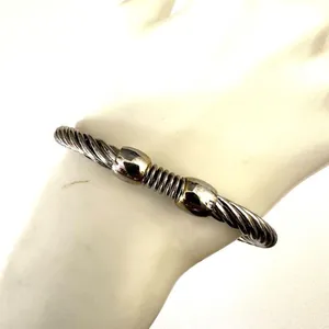 Silver tone bangle bracelet Silver thumbnail 2