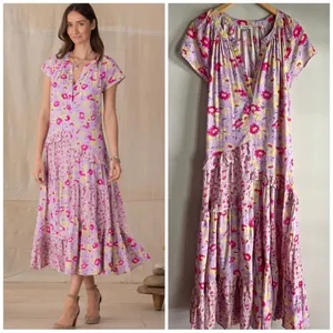 Sundance Pretty Petals Lavender Floral Maxi Dress Kentucky derby dress thumbnail 2