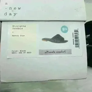 A New Day Nicolette Black Sandals Size 9.5 thumbnail 8
