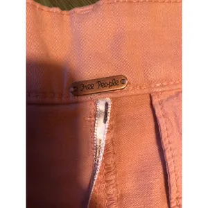 Free People NWOT Women's High Waisted Pink Cotton Blend Shorts Size 10 thumbnail 3