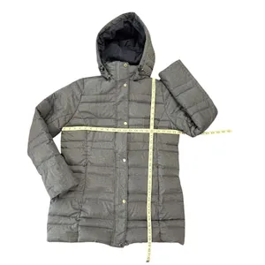 Lands' End Heather Blue Puffer Coat Hooded Winter Jacket 80% Down Gorpcore thumbnail 3