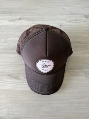 Hats By Madi Yehaw Cowgirl Brown Trucker Cap thumbnail 2