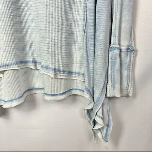 Free People Light Blue Pacific Thermal Long Sleeve S‎ thumbnail 4