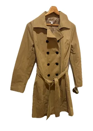 New York & Co Trench Coat, Sz: L thumbnail 1