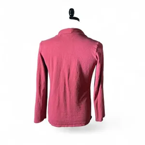 Royal Robbins Granola Girl Women’s S‎ Red Open Cardigan Sweater Organic Cotton thumbnail 2