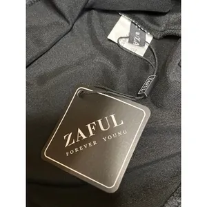 NEW Zaful Black Silk Satin Halter Cowl Neck Backless A Line Mini Dress Size M thumbnail 5