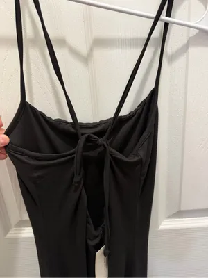NWT BUMPSUIT Farrah Black Tie Back Maternity Jumpsuit Size M thumbnail 8