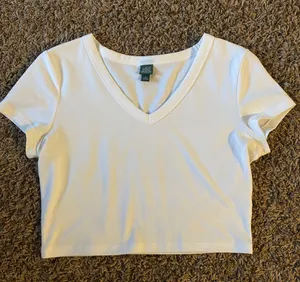 Wild Fable White Crop Top thumbnail 1