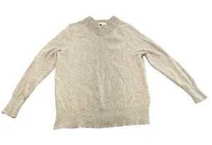 Madewell Vneck Gray Long Sleeve 100% Merino Wool Size‎ Small Fair Trade Factory thumbnail 1