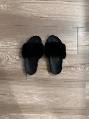 Steve Madden Slides Fuzzy thumbnail 3