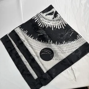 Hunting World Scarf Women’s 34”x34” Black White Graphic Design thumbnail 1