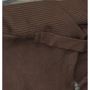 Rosie Harlow Juniors Surplice-Neck Dolman-Sleeve Knit Dress Cappuccino Brown XS thumbnail 4