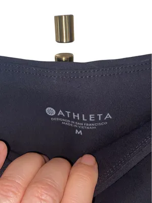 Authentic Athleta Venice Pintuck Ankle Pants in a classic black colorway thumbnail 4