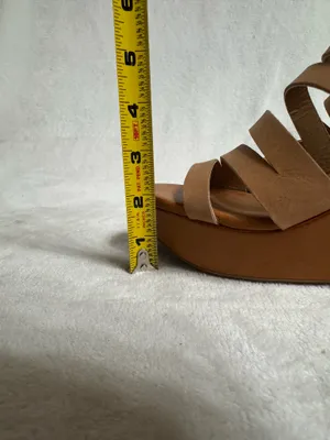 Lucky Brand Women's Marinaa Wedge Sandals tan Leather - Size 8 thumbnail 8