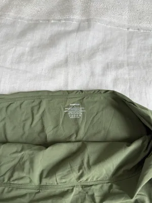 SUUKSESS Amazon off the shoulder rouched olive green top thumbnail 2