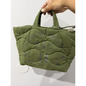 Lucky Brand Lucky By‎ Nature Womens Tote Bag Loden Green Multi Quilted Design L thumbnail 2