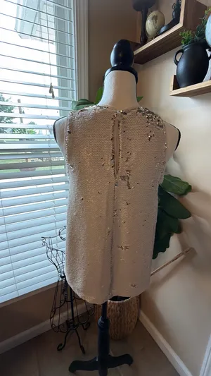 Women's sequin tank top thumbnail 2