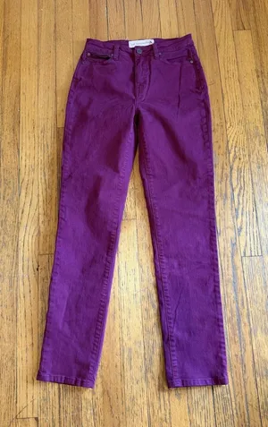 Soft Surroundings Womens Stretch Jeans 2 Tall Slim Straight thumbnail 1
