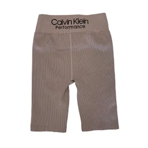 Calvin Klein Womens Biker Shorts Small Pink Activewear Gym Y2K Athleisure thumbnail 2