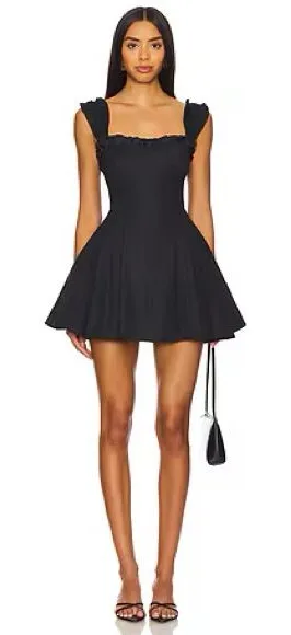 Free People Black Midnight Magic Mini Dress Size XS $128 thumbnail 1
