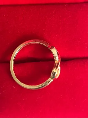 Infinity Ring Stainless Steel Golden Size 6 NWT Gold thumbnail 3