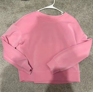 pink all in motion crewneck thumbnail 1