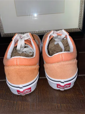 Vans Off The Walls Orange & White Low Top Old Skool Sneakers Size 7 NWOT thumbnail 9