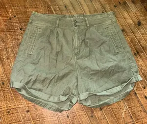 American Eagle high waisted green 16 baggy mom shorts thumbnail 1