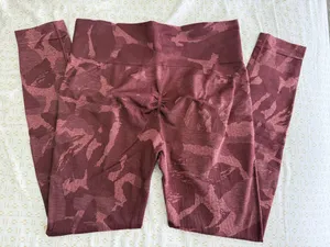 Gymshark Adapt Seamless Camo Leggings - Red thumbnail 2