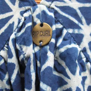 Rip Curl NWT Blue Batik Print Dress thumbnail 11