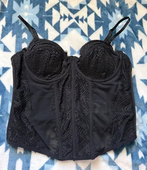 Garage Corset Top Black thumbnail 1