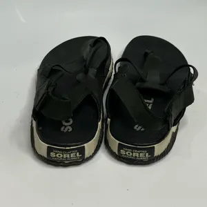 Sorel out‎ and about plus sling back thongs black & cream size 8.5 thumbnail 5