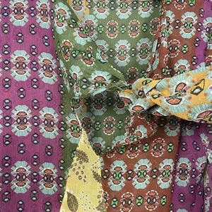 Zara Studio Boho Printed Long Sleeve‎ Blouse with Tie Detail Size M Medium Boho thumbnail 4