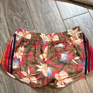 Aviator Nation womens size small Floral 5 stripe Board Shorts swim HTF! thumbnail 4