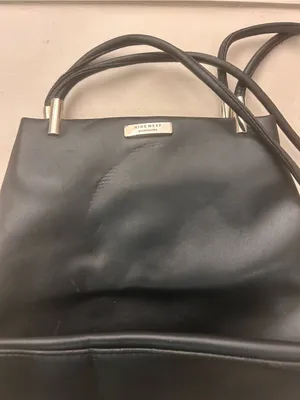 Nine West Black Satchel with Metal Accents thumbnail 7
