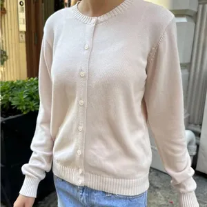 Brandy Melville wool cotton blend Cardigan beige/cream/pink hue Amalie? One size thumbnail 1