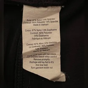 Alo black faux leather Moto style leggings full length women’s size small thumbnail 6