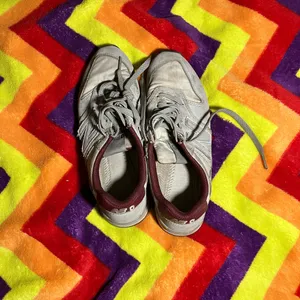 New Balance X Figs Shoes Womens 7 Gray Maroon Nursing Comfort Athlesiure 996 thumbnail 2