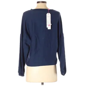 PARKER Beaded Sequin Sweatshirt Floral Embroidered Long Sleeve Blue‎ Red XS New thumbnail 3